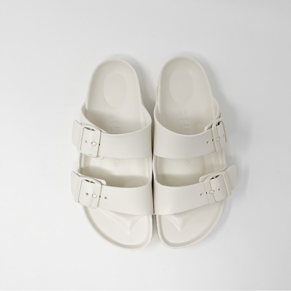 NEW Birkenstock Arizona EVA Essentials Sandals Beige Off-White Eggshell Sz 38/7 - Picture 9 of 14